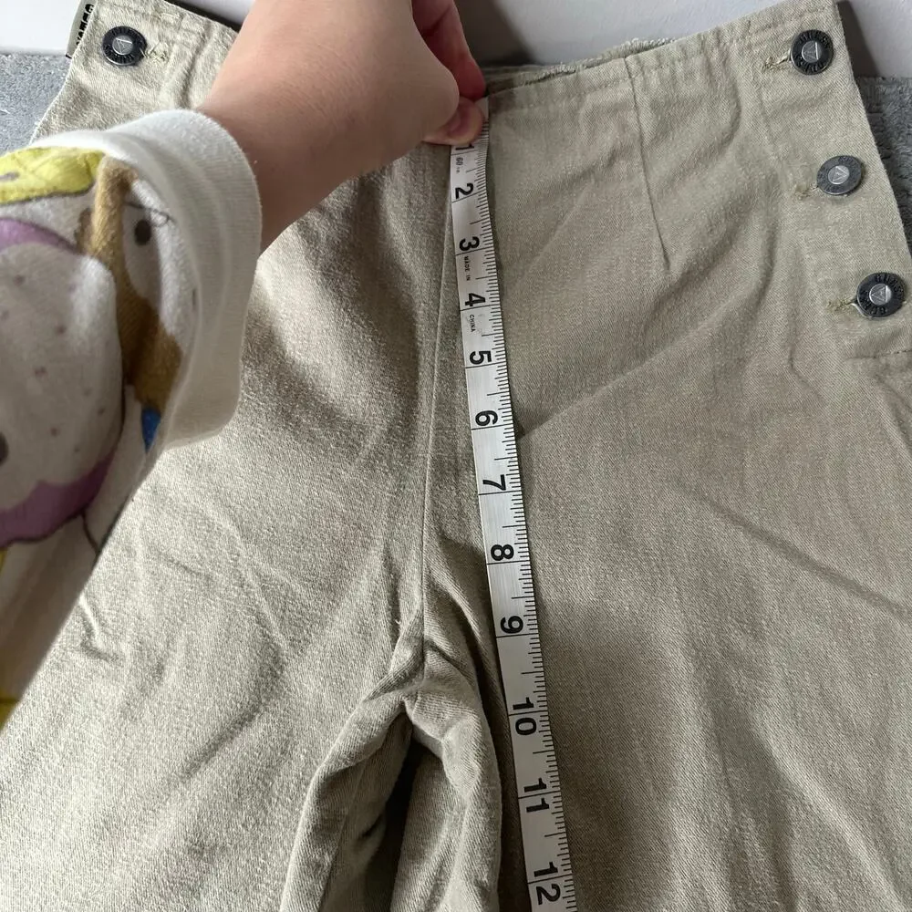 Vintage Kids Y2K 90s Guess Khaki Flat Front And Back Size Button Pant Size 12